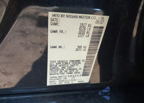 2018 Nissan Altima 2.5 S из США, поврежденный, VIN 1N4AL3AP7JC103253